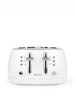 Salter Boston 4 Slice White Toaster