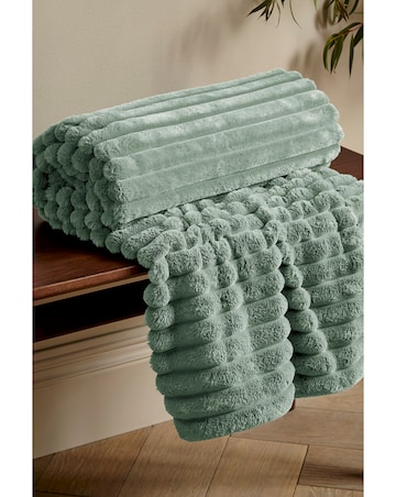 Catherine Lansfield Cosy Ribbed Throw
