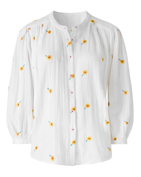 Joe Browns Sunshine Daisy Embroidered Crinkle Blouse