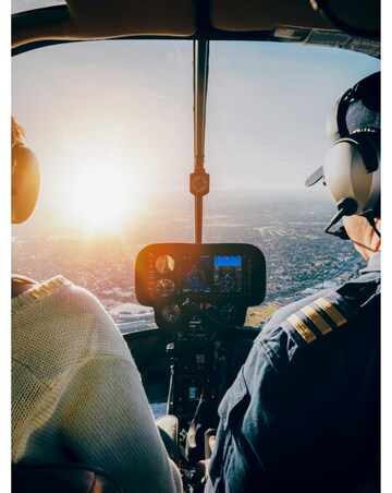 12 Mile Helicopter Flight with a Glass of Bubbly & Chocolates