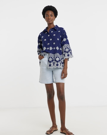 Embroidered Border Shirt