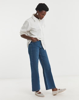 24/7 Blue Wide Leg Jeans