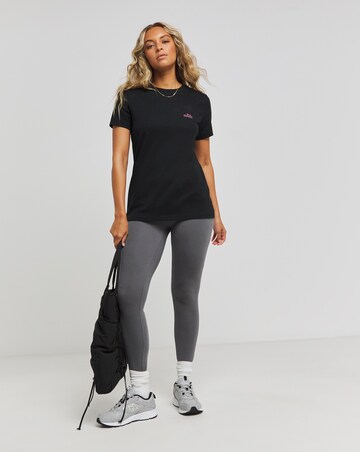 Snowdonia Black Chest Print T-Shirt