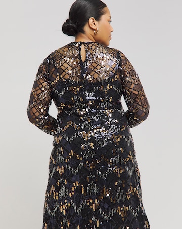 Joanna Hope Beaded Shift Dress