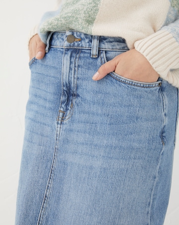 FatFace Carla Denim Midi Skirt