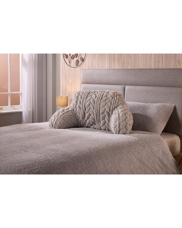 Huggleland Cable Knit Cuddle Cushion