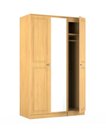 Richmond Ready Assembled 3 Door Mirrored Wardrobe