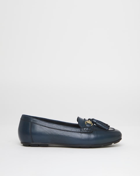 Heavenly Soles Prague Leather Driving Moccasins - Wide Fit (E)