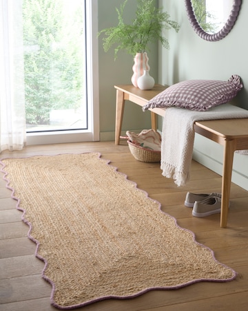Jute Escallop Runner