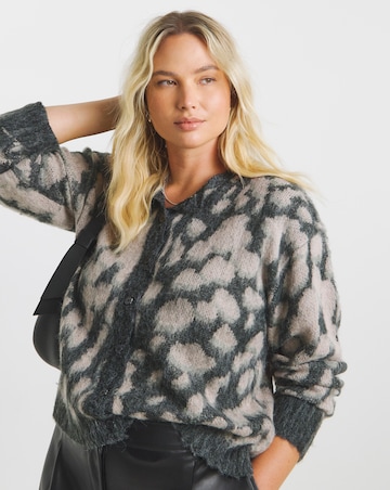 Religion Blush Animal Button Up Cardigan