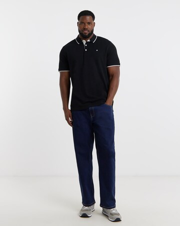 Jack & Jones Premium Paulos Tipped Polo - Black