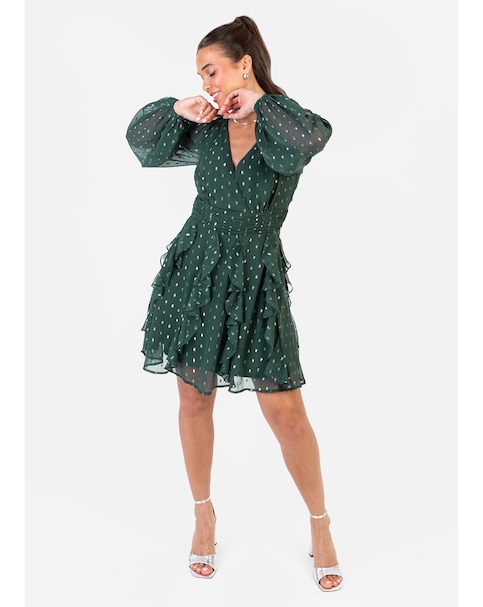 Anaya Metallic thread Dress