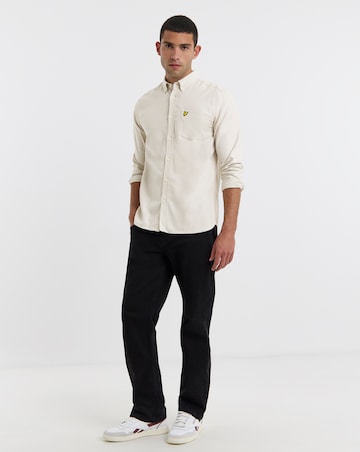 Lyle & Scott Long Sleeve Flannel Shirt - Putty