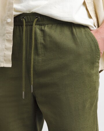 Linen Blend Straight Fit Trouser