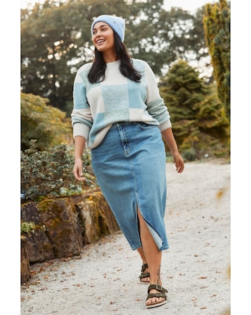 FatFace Carla Denim Midi Skirt