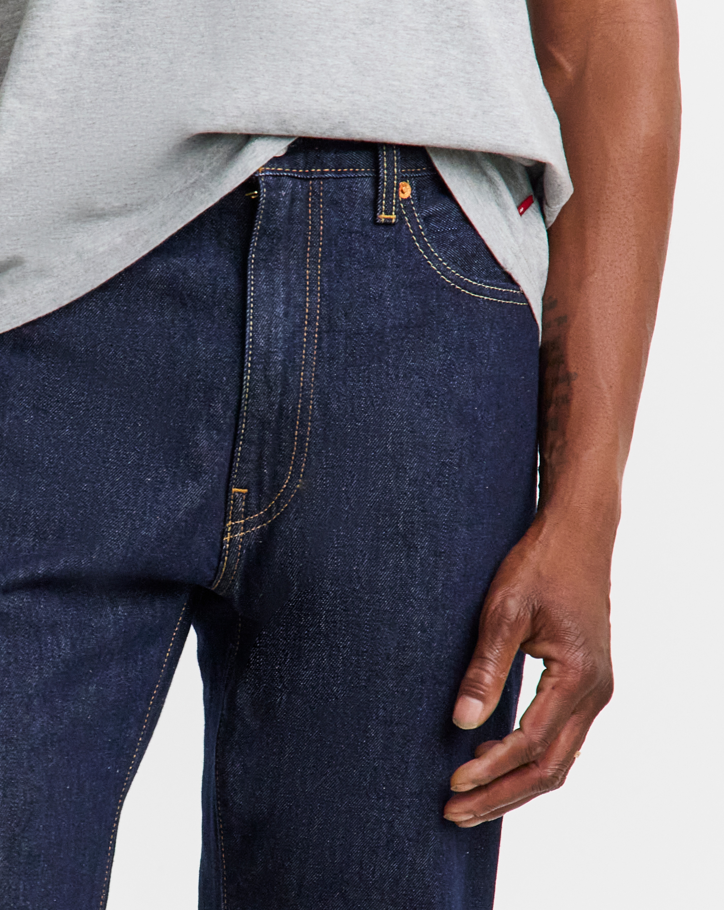 Levi's 555 Relaxed Straight Fit Jean - Dark Indigo | Fashion World
