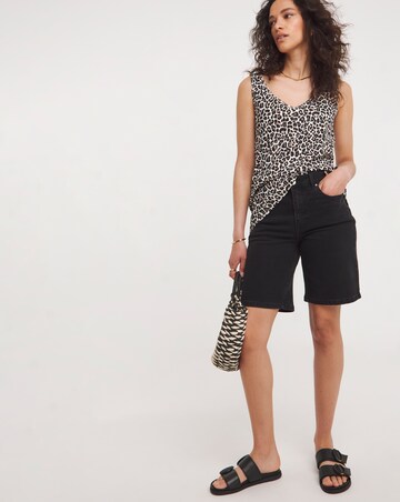 Animal Print Reversible Vest