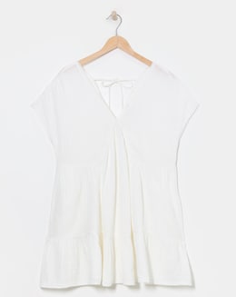 Cheese Cloth Mini Beach Dress