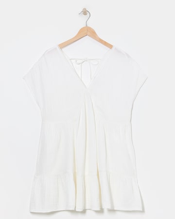 Cheese Cloth Mini Beach Dress