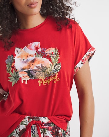 Joe Browns Christmas Fox Pyjama Set