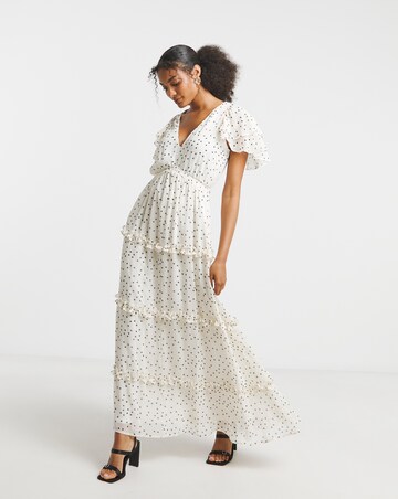 Joanna Hope Tiered Ruffle Maxi Dress