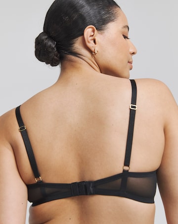 Ann Summers Sexy Lace Planet Plunge Bra Black