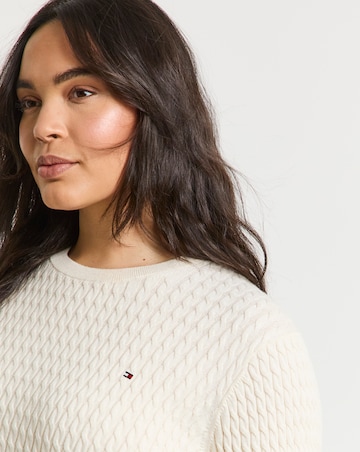 Tommy Hilfiger Cable Knit Crew Long Sleeve Sweater