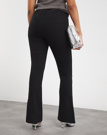 Erin Black Pull On Bootcut Jeggings