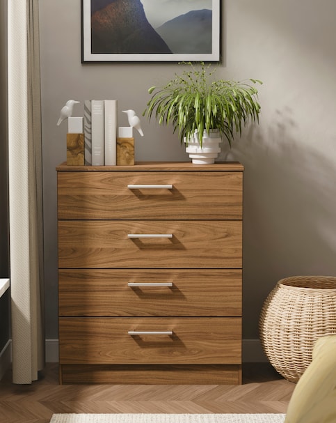 Briar Ready Assembled 4 Drawer Chest