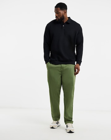 Jack & Jones Bradley Polo Sweatshirt - Black