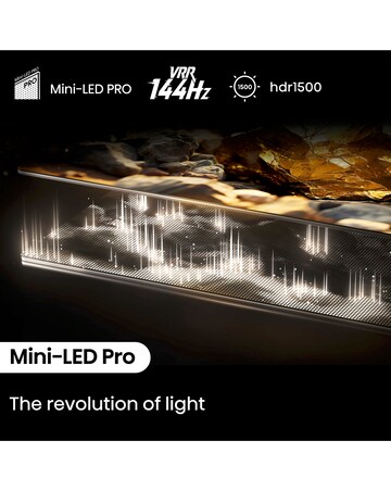 Hisense 55in 55U7NQTUK Smart 4K UHD HDR Mini-LED TV with Amazon Alexa