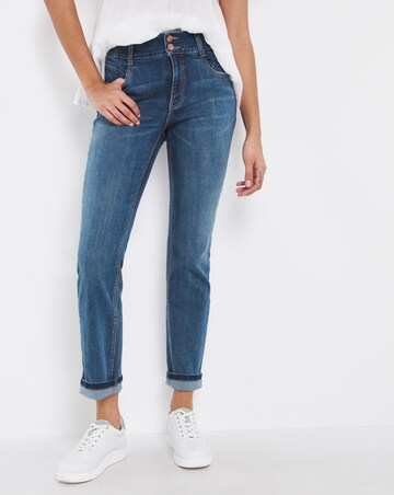Dream Sculpt Mid Blue Straight Leg Jeans