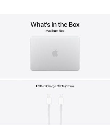 Apple MacBook Neo (A18, 2026) 13in 6-core CPU 5-core GPU 8GB 256GB - Silver