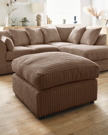 Ferguson Jumbo Cord Footstool
