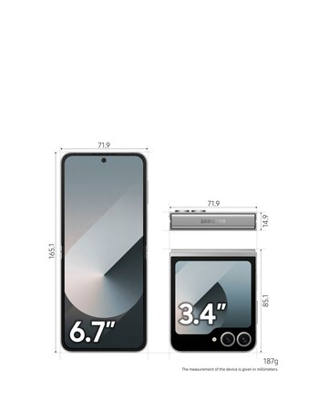 Samsung Galaxy Z Flip6 256GB 5G - Silver Shadow - Galaxy AI