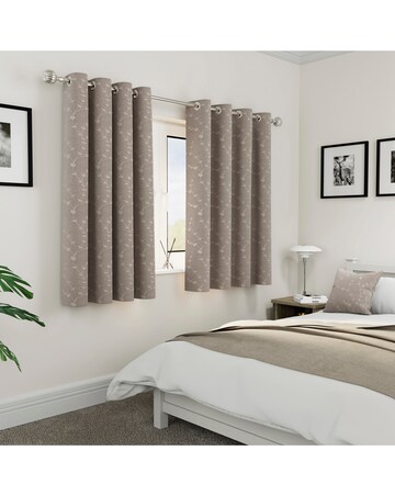 Tivoli Thermal Blackout Embroidered Eyelet Curtains