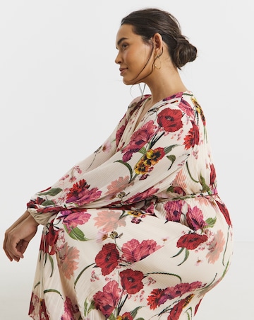 Joanna Hope Pleated Wrap Dress