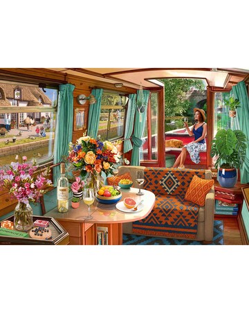 View From Window 1 Canal Boat 1000pc