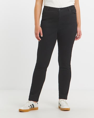 Super Stretch Premium Denim Black Slim Jeans