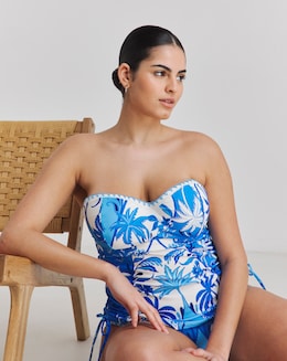Figleaves Frida Underwired Bandeau Tankini Top