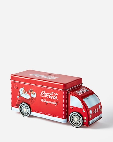 Coca Cola Christmas Tin Truck Money Box