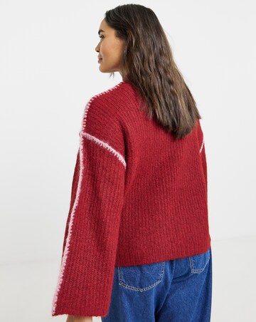 Native Youth Hand Embroided Wide Sleeve Knitted Jumper