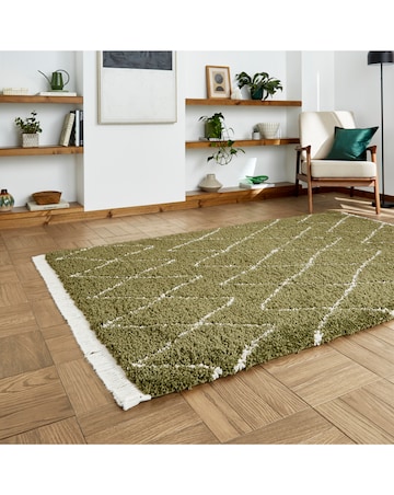 Think Rugs Boho Fringe Rug