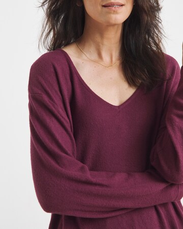 Soft Touch V-Neck Longline Top