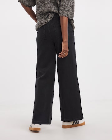 Magisculpt Washed Black Wide Leg Jeans