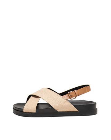 Only Minnie Sling Back Sandals with Adjustable Buckle Standard Fit