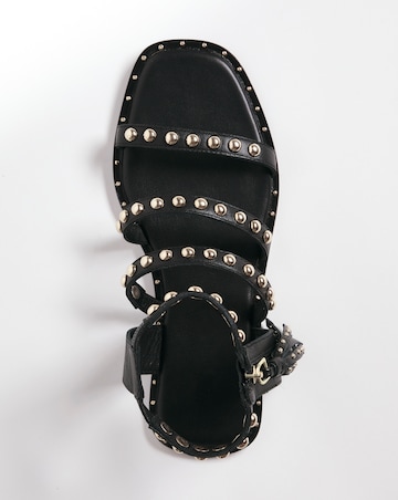 Leather Tassle Detail Sandal - Extra Wide Fit (EEE)