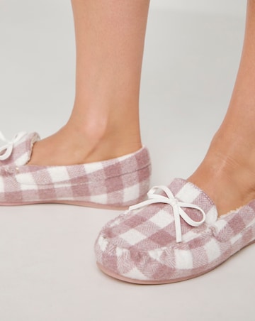 Juliet Moccasin Slipper - Wide Fit (E)