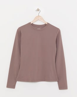 SB3 Active Mocha Long Sleeve Top with Thumbholes