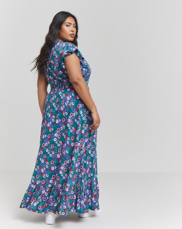 Joe Browns Emma Frill Sleeve Jersey Maxi Dress